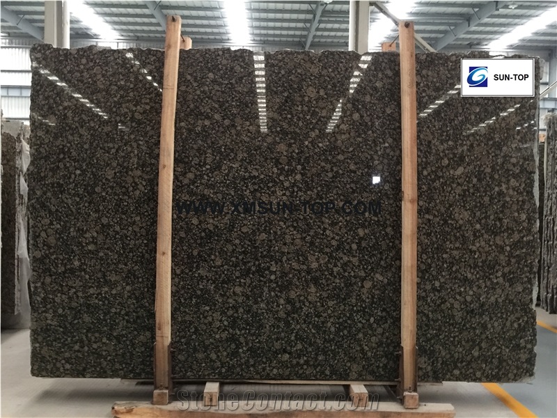 Bruno Baltico Granite Slabs&Gangsaw Big Slab&Customized/Coffe Diamond Granite for Wall Covering&Wall Cladding/Marron Baltico Granite for Flooring/Castanho Verdo Granite/Bruno Baltico Granite/A Grade