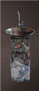 Chinese Colorful Granite Bath Counter Tops/ Bath Design/ Bathtoom Vanity Tops