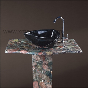 Chinese Colorful Granite Bathroom Vanity Tops/ Multi-Color Granite Counter Tops