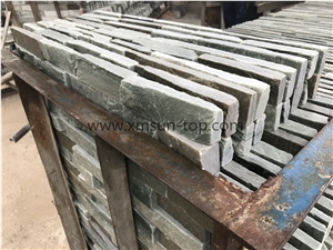 Green Slate Natural Cultured Stone/ Stacked Stone/ Ledge Stone for Wall Panel Cladding