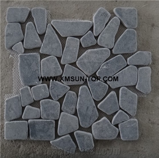 Grey Sliced Marble Mosaic/Natural Stone Mosaic/Chipped Mosaic/Wall Mosaic/Floor Mosaic/Interior Decoration/Customized Mosaic Tile/Mosaic Tile for Bathroom&Kitchen&Hotel Decoration