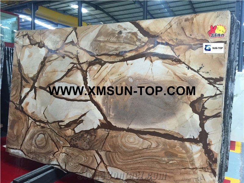 Palomino Quartzite Slab&Tiles/Palomino Gold Quartzite Slab/Stone Wood Quartzite Panels/ Top Grade Hotel Interior Decoration Project Material/ High Quality/Wall Covering&Flooring/Luxury