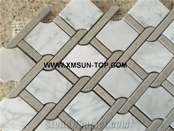 Polished Mixed Marble Irregular Mosaic/Natural Stone Mosaic/Stone Mosaic Patterns/Wall Mosaic/Floor Mosaic/Interior Decoration/Customized Mosaic Tile/Mosaic Tile for Bathroom&Kitchen&Hotel Decoration