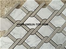 Polished Mixed Marble Irregular Mosaic/Natural Stone Mosaic/Stone Mosaic Patterns/Wall Mosaic/Floor Mosaic/Interior Decoration/Customized Mosaic Tile/Mosaic Tile for Bathroom&Kitchen&Hotel Decoration