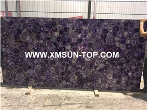 Purple Semi-Precious Stone Interior Walling/Lilac Agate Stone Walling/Violet Semi Precious Stone Wall Cladding/Gemstone Wall Covering/Building Stones/Interior Decoration