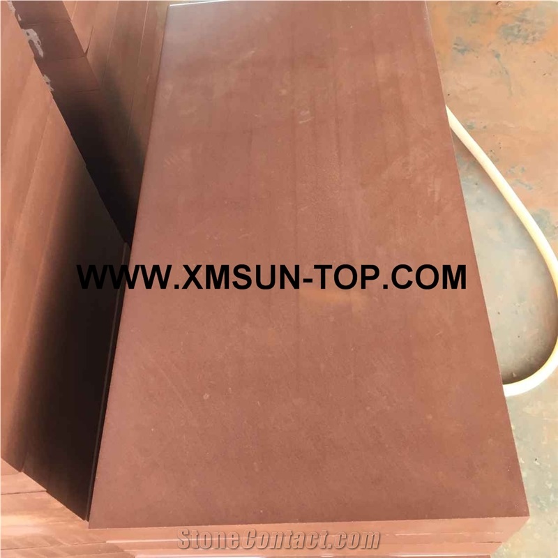 Red Sandstone Tiles&Cut to Size/Dark Red Sandstone Tiles/Red Sandstone Wall Tiles/Red Sandstone Floor Tiles/Red Sandstone for Wall Cladding&Floor Covering