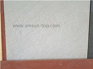Royal White Sandstone/ Moon White Sandstone Bush Hammered Cut to Size/ Chinese White Sandstone for Wall and Floor Covering