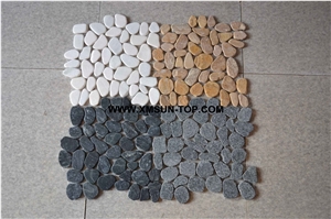 Various Pebble Mosaic Tiles/Natural River Stone Mosaic for Wall Covering&Flooring/Pebble Mosaic for Bathroom&Kitchen/Interior Decoration/Pebble Wall Mosaic/Pebble Floor Mosaic