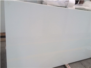 China Nano Crystallized Glass Stone Slabs&Tiles,Polished Pure White Artificial Stone Slabs,Tiles，Bar Tops，Countertops,Kitchen Tops