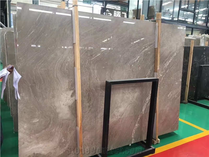 Cross Cut Marble Slabs In Polished Honed Acid Wash