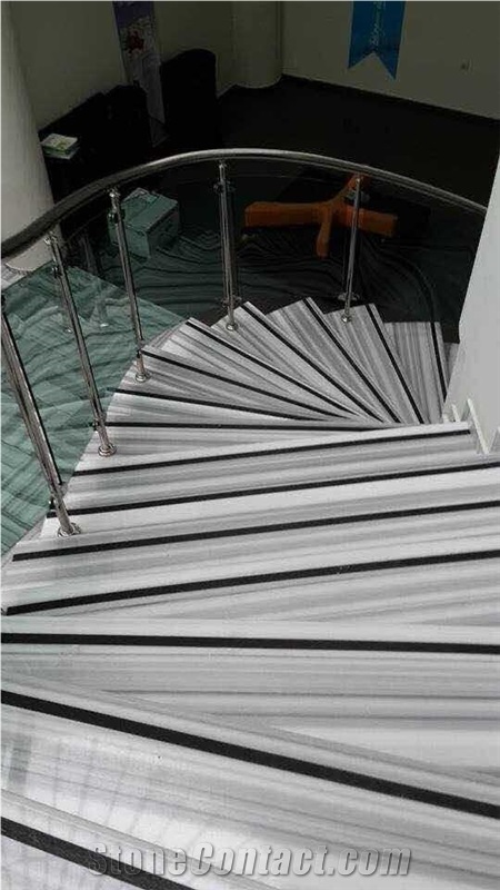 Striato Olimpico Marble Stairs, Wall & Flooring Tiles, Marmara Equator Marble, Grey Marble Floor Tiles, Grey Wood Grain Marble Slabs