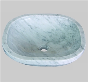 Bthroom Sinks / Marble Stone Sinks / White Marble Sinks / Cararra White Sinks / Round Sinks / Wash Bowls
