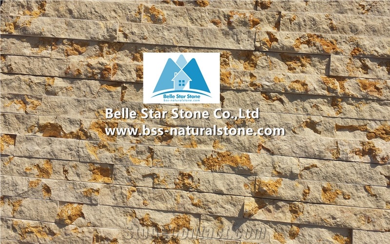 Beach Gold Marble Stacked Stone,White Gold Marble Ledgestone,Natural Stone Cladding,Real Stone Thin Veneer,Gold Vein Culture Stone,Marble Stone Wall Panel
