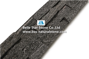 Dark Grey Granite Culture Stone,Black Granite Ledgestone,Dark Color Granite Stacked Stone,Natural Granite Z Clad Stone Cladding,Granite Stone Veneer,Natural Granite Stone Wall Panels,Ledger Panels