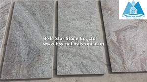 Flamed Green Quartzite Tiles & Slabs,Quartzite Patio Stones,Green Paving Stone,Natural Quartzite Floor Tiles,Green Stone Pavers
