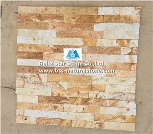 Golden Yellow Marble Ledgestone,White Gold Marble Stacked Stone,Natural Marble Culture Stone,Glory Gold Marble Stone Cladding,Marble Stone Veneer,Natural Stone Panel,China Marble Ledger Panels