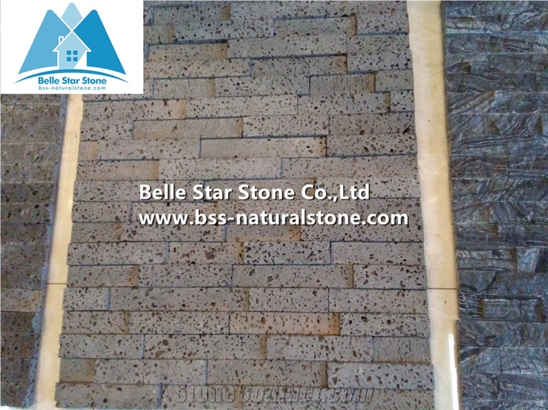 Grey Basalt Stacked Stone,Spot Basalt Culture Stone,Volcany Thin Stone Veneer,Outdoor Wall Stone Panel,Porches Grey Ledgestone,Indoor Wall Culture Stone,Natural Stone Cladding
