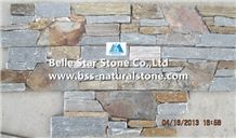 Grey Black Rusty Slate Cemented Stone Cladding,Natural Slate Z Clad Stone Panel,Slate Stacked Stone with Concrete Back,Grey/Charcoal Grey/Multicolour Slate Culture Stone,Mixed Colors Slate Ledgestone