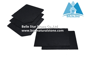 Midnight Black Slate Roof Tiles,Natural Stone Roofing Slate,Split Face Roof Slates,Black Split Face Slate Roofing Materials,Slate Roof Shingles,Stone Roof Slate Tiles