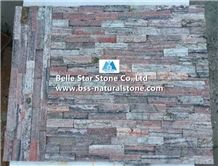 Peach Quartzite Rough Face Stacked Stone,Natural Stone Cladding,Quartzite Culture Stone,Peach Stone Wall Panels,Quartzite Real Stone Veneer,Peach Natural Ledger Panels,Porches Wall Cladding,Ledgestone