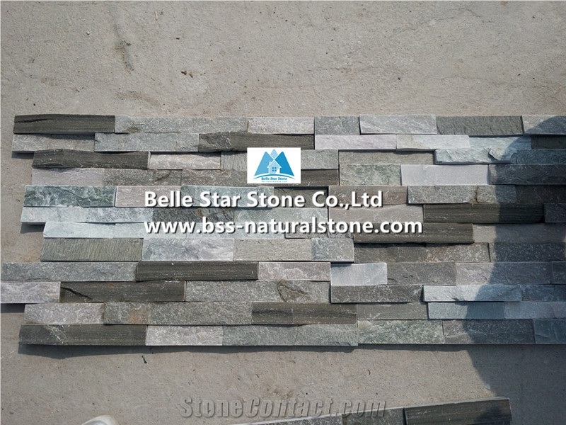 Sierra Blue Mixing Color Slate Stacked Stone,Blue Grey Black Color Slate Ledgestone,Natural Stone Ledger Panels,Slate Z Clad Stone Cladding,Natural Stone Veneer,Real Stone Wall Panels,Culture Stone