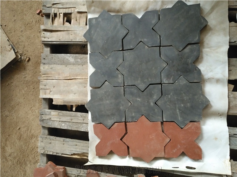 Black Clay Flooring Tiles,Antique Handmade Tiles