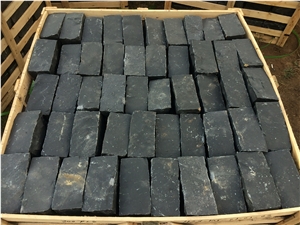 China Black Basalt Zhangpu Black Split Cubes Pavers