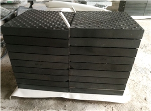 China Zhangpu Black Basalt Pedestrian Paving Stone, Tactile, Paving Stone,Blind Stone Pavers,Paving Sets,Blind Paving Stone,Floor Covering,Flamed Surface,Flamed Sandblasted Paving Stone Tiles