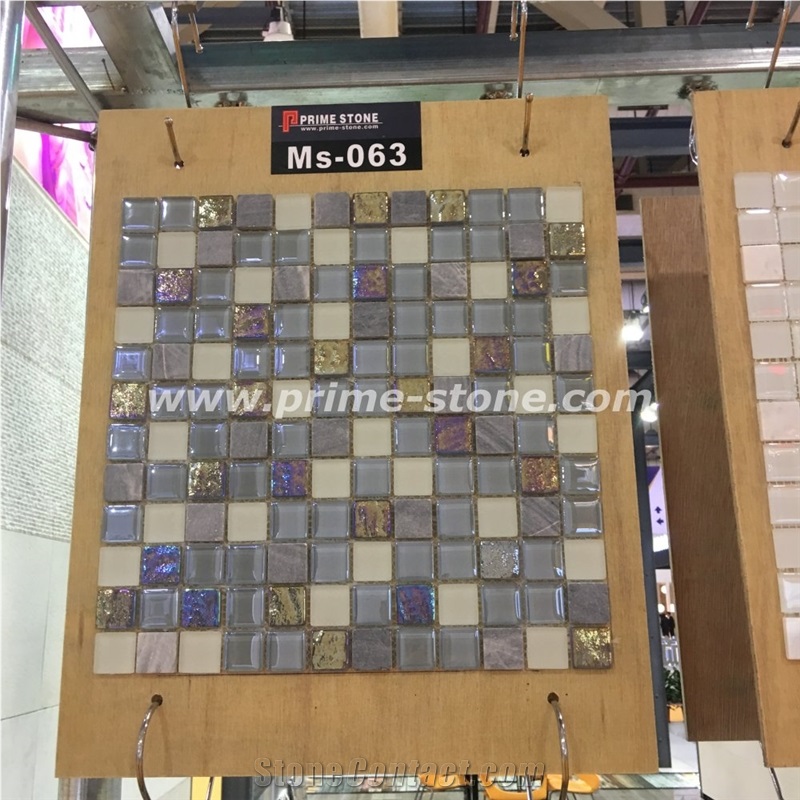 Composited Marble + Glass Mix Mosaic