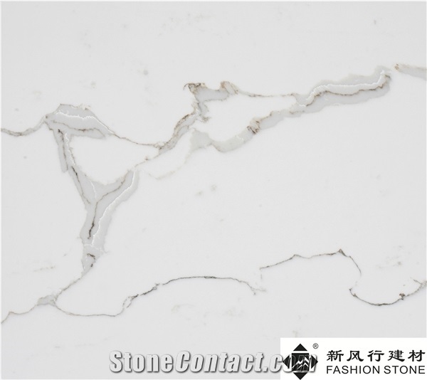 Quartz Calacatta Vagli Stone Vanity Tops/Engineered Quartz Stone Bathroom Countertops/Quartz Stone Bath Tops/Cambria Quartz Stone Vanity Top/Caesarstone Bathroom Tops/Foshan,China