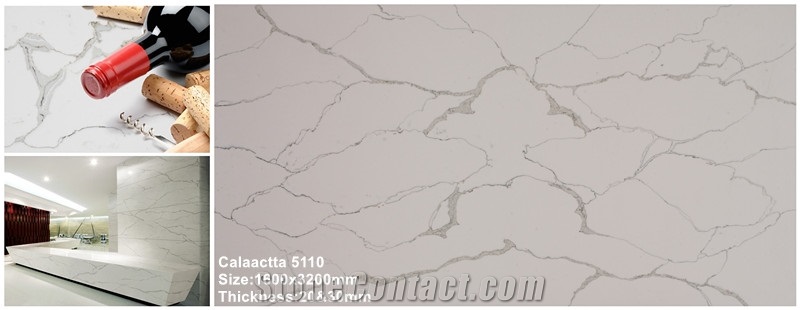 Quartz Calacatta Vagli Stone Vanity Tops/Engineered Quartz Stone Bathroom Countertops/Quartz Stone Bath Tops/Cambria Quartz Stone Vanity Top/Caesarstone Bathroom Tops/Foshan,China
