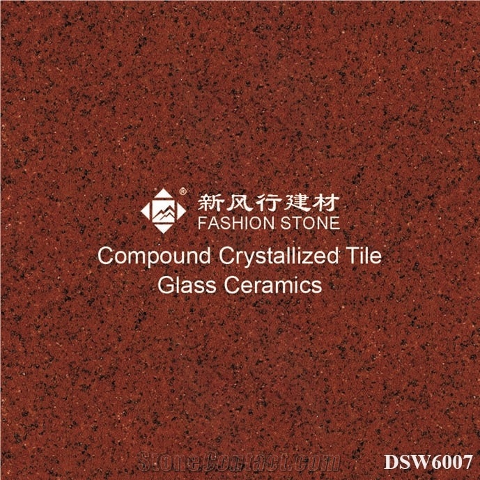 Red Crystallized Stone Composite Micro-Crystal Porcelain/ Ceramic Tile