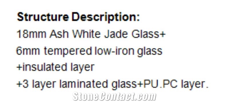 White Techno Jade Translucent Glass/Light Transmitted Jade Glass Stone Slab