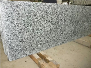 2cm Thickness Polished Seawave White Granite Slabs/Shandong Cloud Granite Slabs