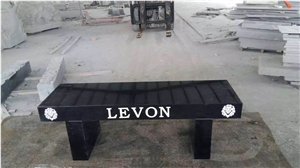 Absolute Black Granite Garden Bench,Beiyue Black Granite Outdoor Benches,Beiyue Hei Granite Garden Tables,Black Of North Mountain,Chanxi Black Granite Table Sets
