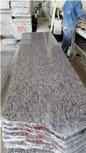 Breaking Waves,Spary White,G 377 Granite,Mengyin Hailang Hua Granite Steps/Granite Stair Riser/Stair Treads