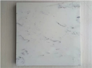 Carrara Marble Look Quartz Slab (Big Pattern) for Kitchen and Vanity, Quartz Carrara