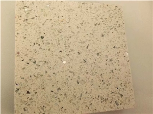 Cheap Chinese Popular Polished Beige Artificial Quartz Stone Big Slabs & Tiles for Floor, Wall Covering, Caesarstone Solid Surface, Silestone, Engineered Stone Walling