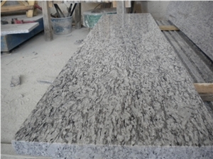 Chinese Good Price Spray White Granite Stair Treads