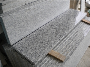 Chinese Good Price Wave White Granite Stair Treads