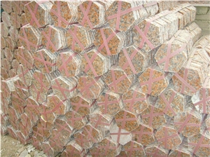 Hexagon Maple Red Granite Pavers, G562 Polishing Cube Stone, China Red Granite for Walling & Flooring