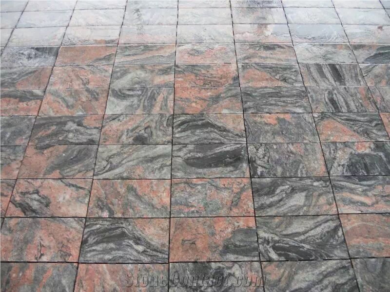 Multicolor Red Granite Slabs Tiles Polish Red Granite Floor Tiles