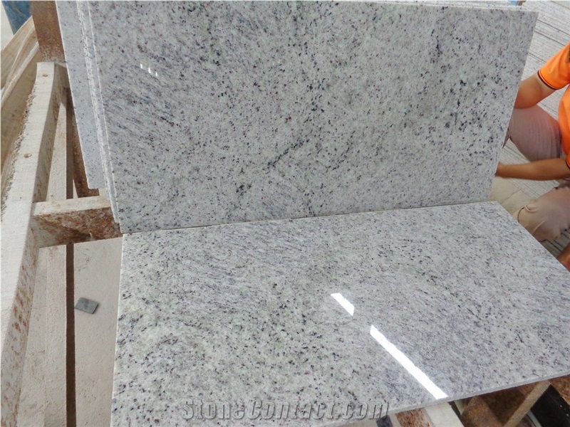 New Kashmir White Granite or Bianco Kashmere White Granite Natural Stone for Kitchen Counter Tops Prefab,Bathroom Counter Tops Customized Kitchen Island,Worktops,Desk Tops