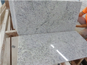 New Kashmir White Granite or Bianco Kashmere White Granite Natural Stone for Kitchen Counter Tops Prefab,Bathroom Counter Tops Customized Kitchen Island,Worktops,Desk Tops