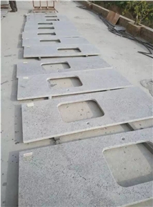 New Kashmir White Granite or Bianco Kashmere White Granite Natural Stone for Kitchen Counter Tops Prefab,Bathroom Counter Tops Customized Kitchen Island,Worktops,Desk Tops