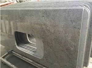 New Kashmir White Granite or Bianco Kashmere White Granite Natural Stone for Kitchen Counter Tops Prefab,Bathroom Counter Tops Customized Kitchen Island,Worktops,Desk Tops