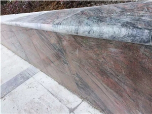 Polished China Red Multicolor,Multicolor Red China,Rosso Multicolor Granite,Red Grain Multicolor Granite Kerbstones/Kerb Stone/Curbstone