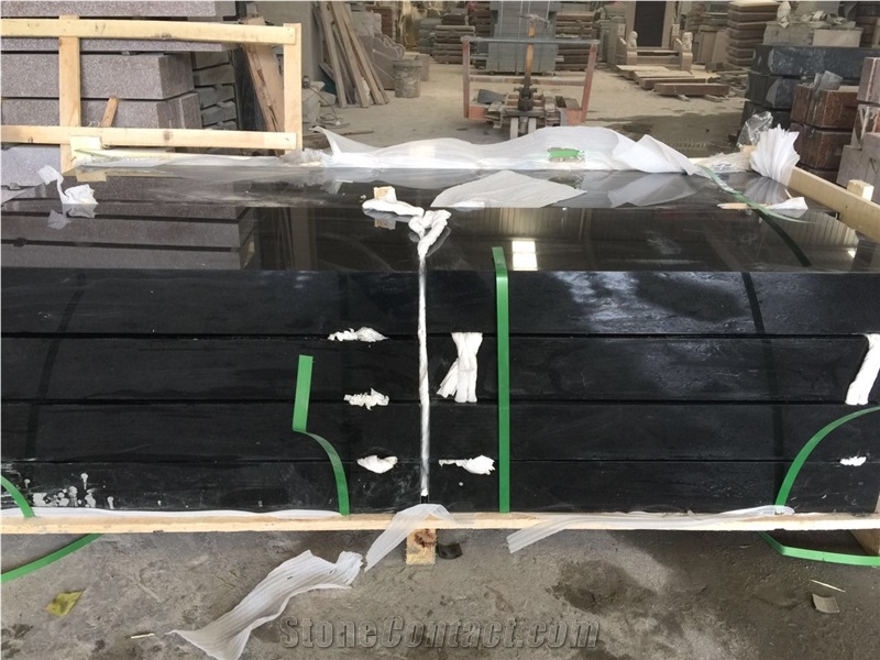Polished China Shanxi Black,Absolute Black,Black Of North Mountain,Chanxi Black,China Absoluto,China Black,China Supreme Black,Sanxi Black Granite for Exterior - Interior Wall and Floor Applications