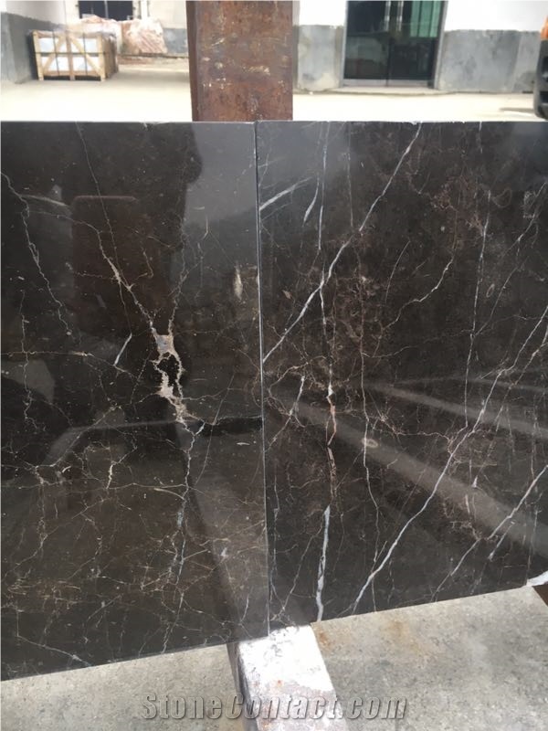 Polished Gold Jade Marble Slab, Chinese Brown Marble Slab, Chinese St Laurent Marble Slab&Tile