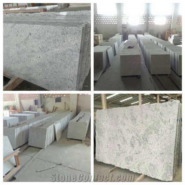 Polished Kashmir White Granite Slabs, Branco Kashmir White Granite Flooring Tiles, Walling Tiles